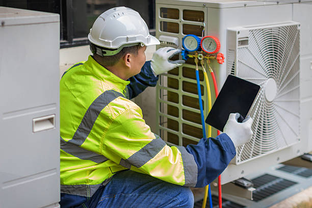 Professional Air Conditioning Repair technician working in Titusville, PA